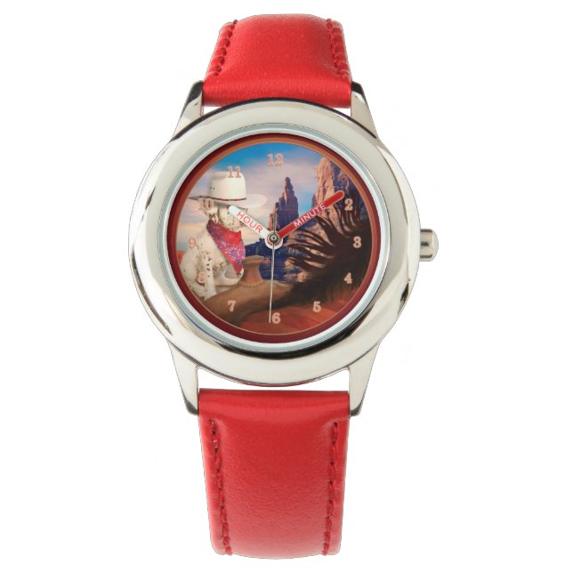 PUPPY PONY EXPRESS DALMATINER ROUGH RIDER ARMBANDUHR (Vorderseite)