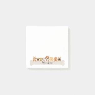Puppy Post It Notes Niedlich Doggy Notepad Post-it Klebezettel