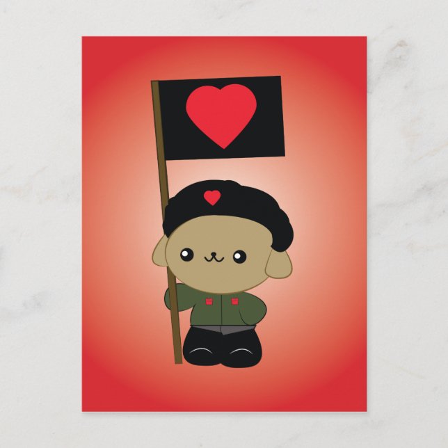Puppy-Post-Karte für die Kuddelrevolution Postkarte (Vorderseite)