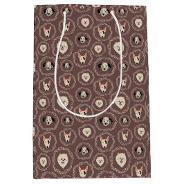 Puppy Print Geschenktasche Mittlere Geschenktüte