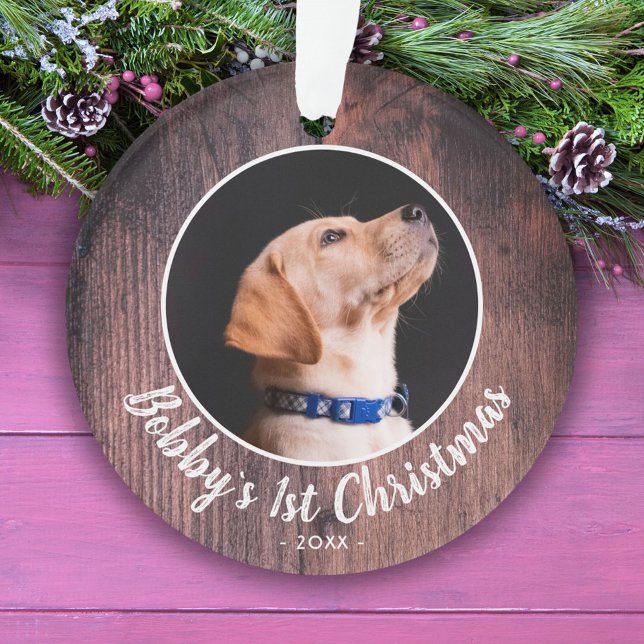 Puppy`s 1er Noël chien animal de compagnie photo P (Créateur téléchargé)