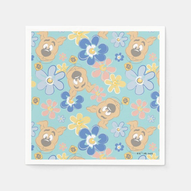 Puppy Scooby-Doo-Blume Serviette (Vorderseite)