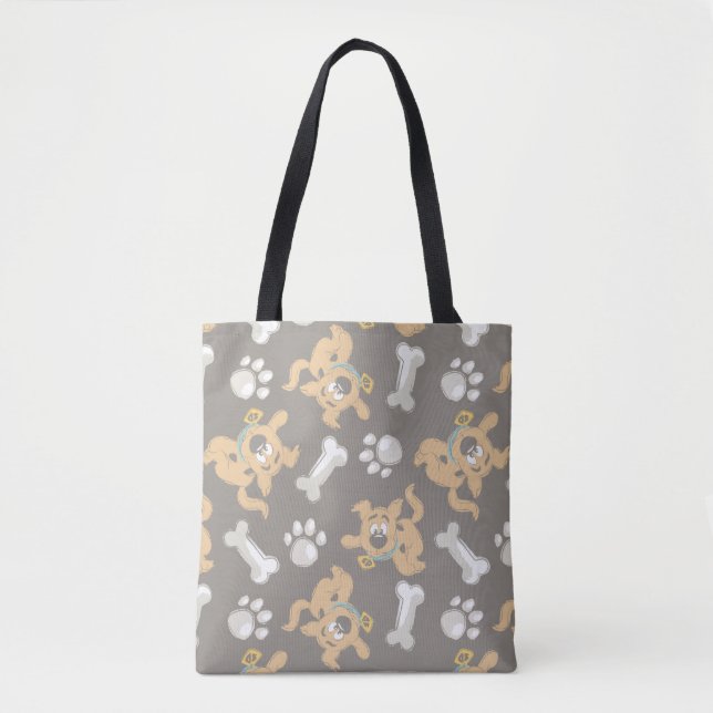 Puppy Scooby Doo Bone & Paw Print Pattern Tasche (Vorderseite)
