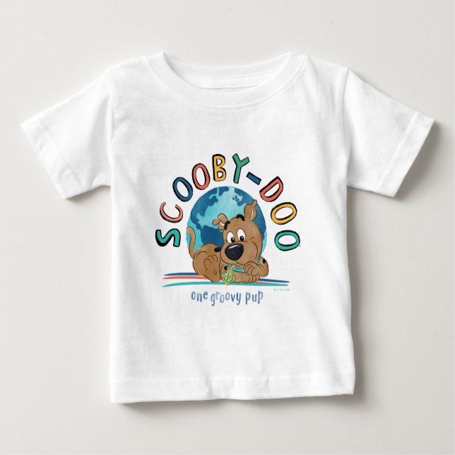 Puppy Scooby-Doo "One Groovy Pup" Baby T-shirt (Vorderseite)