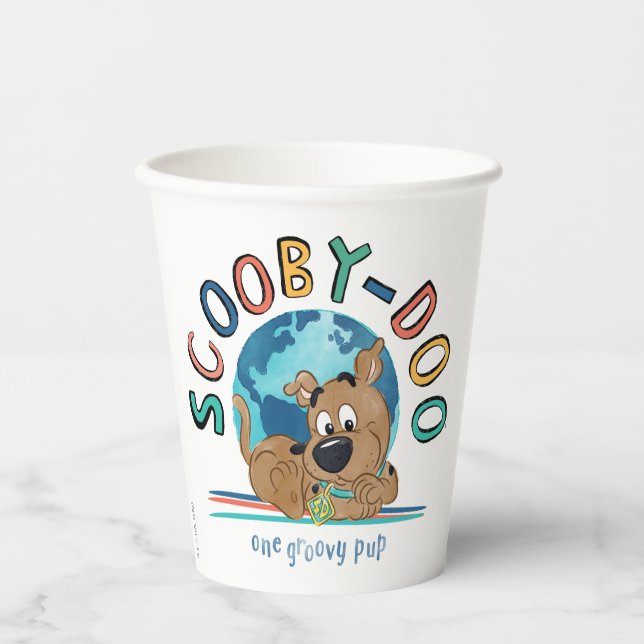 Puppy Scooby-Doo "One Groovy Pup" Pappbecher (Vorderseite)