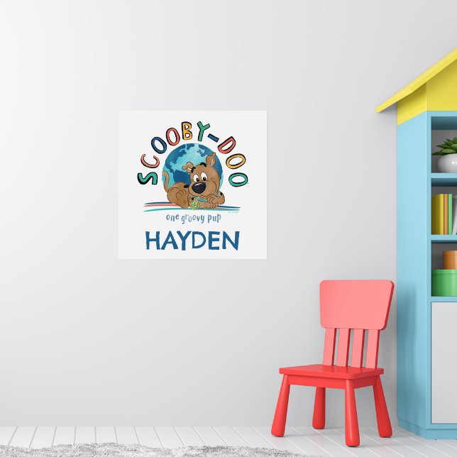 Puppy Scooby-Doo "One Groovy Pup" Poster (Kinderzimmer 1)
