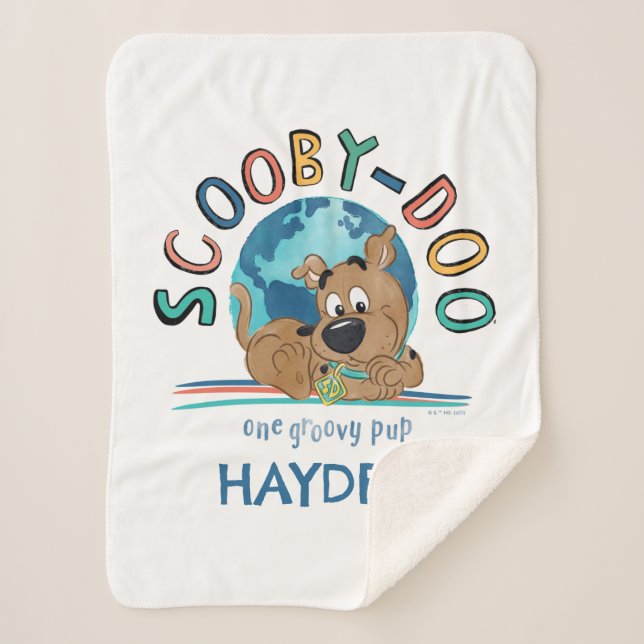 Puppy Scooby-Doo "One Groovy Pup" Sherpadecke (Vorderseite)