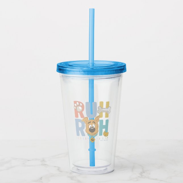 Puppy Scooby-Doo "Ruh Roh" Acryltrinkbecher (Vorderseite)
