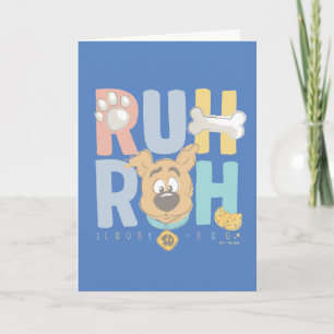 Puppy Scooby-Doo "Ruh Roh" Karte