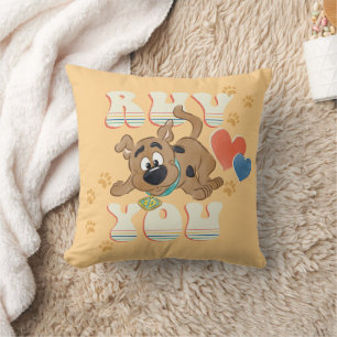 Puppy Scooby-Doo "Ruv You" Kissen