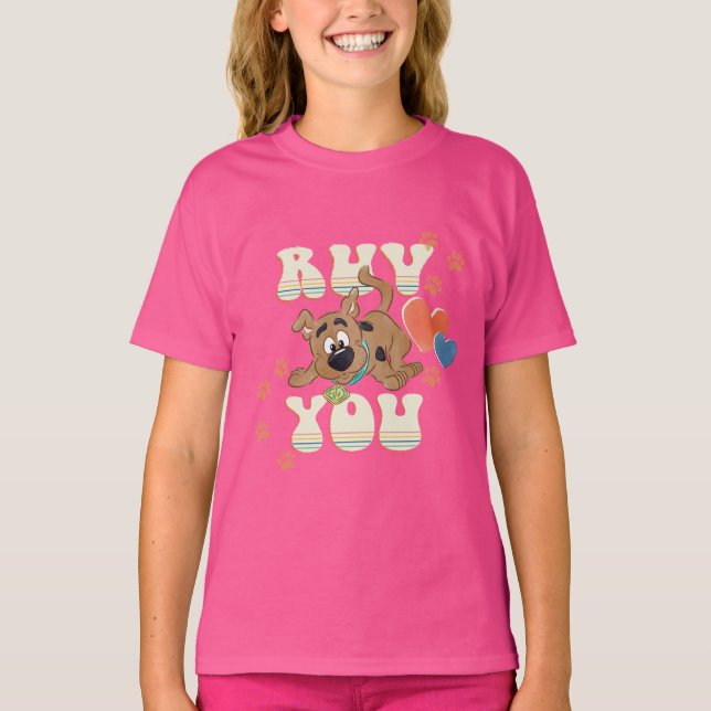 Puppy Scooby-Doo "Ruv You" T-Shirt (Vorderseite)