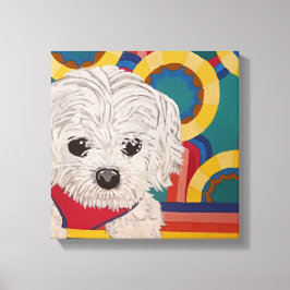 Puppy Stretched Canvas Print Leinwanddruck