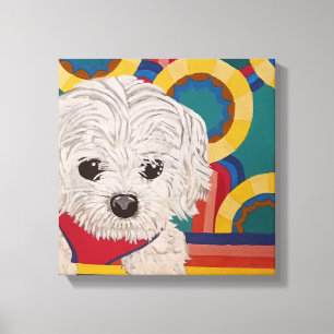 Puppy Stretched Canvas Print Leinwanddruck