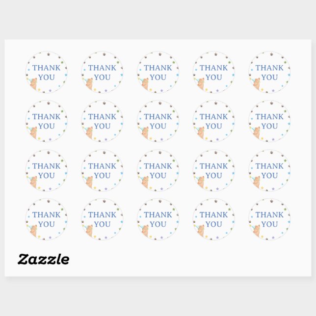 Puppy Treat Bag Sticker Label (Blatt)