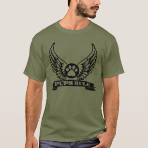 PUPS FIDE PUPS Règle Angel Ailes PUP Paw T-Shirt