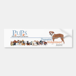 PUPs Logo-Waren Autoaufkleber