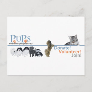 PUPs Logo-Waren Postkarte