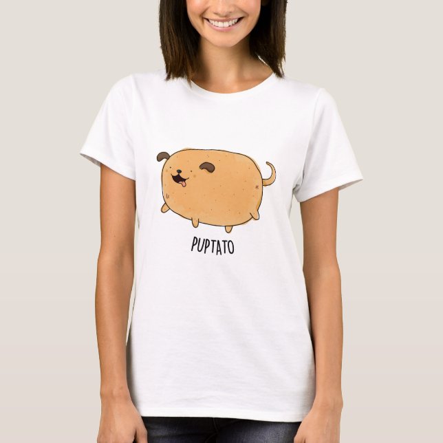Puptato Funny Puppy Potato Puff T-Shirt (Vorderseite)