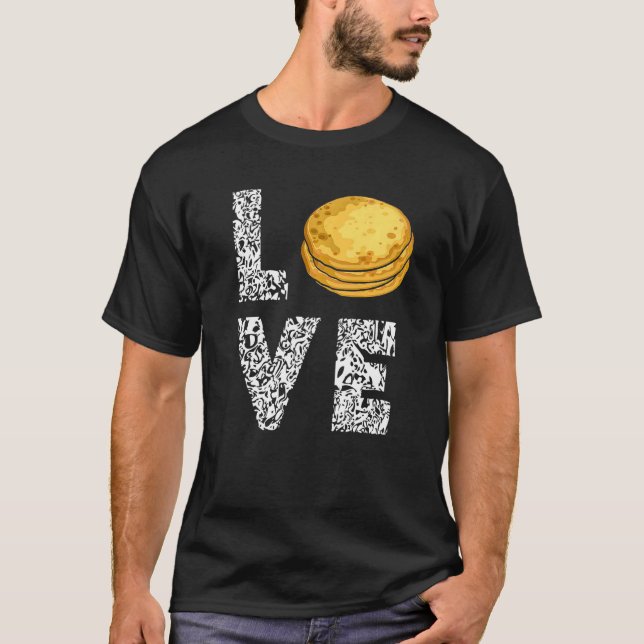 Pupusas El Salvadorian Food I Liebe wie Pupusas Br T-Shirt (Vorderseite)