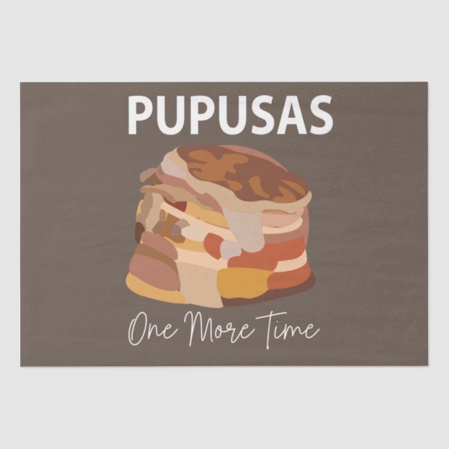Pupusas El Salvadorian Salvador Bread Pupusas Seidenpapier (Vorderseite)