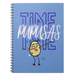 Pupusas Time Cartoon Dabbing El Salvador Feinschme Notizblock