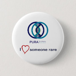 PURA I Liebe Jemand Seltene Schaltfläche Abzeichen Button