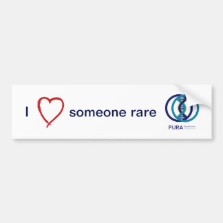PURA I Love Quelqu'un Rare bumper sticker