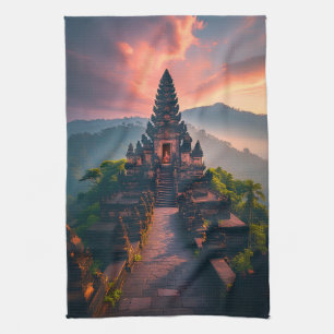Pura Senja Bali - „Balinesischer Tempel bei Sonnen Geschirrtuch