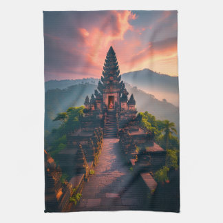 Pura Senja Bali - „Balinesischer Tempel bei Sonnen Geschirrtuch