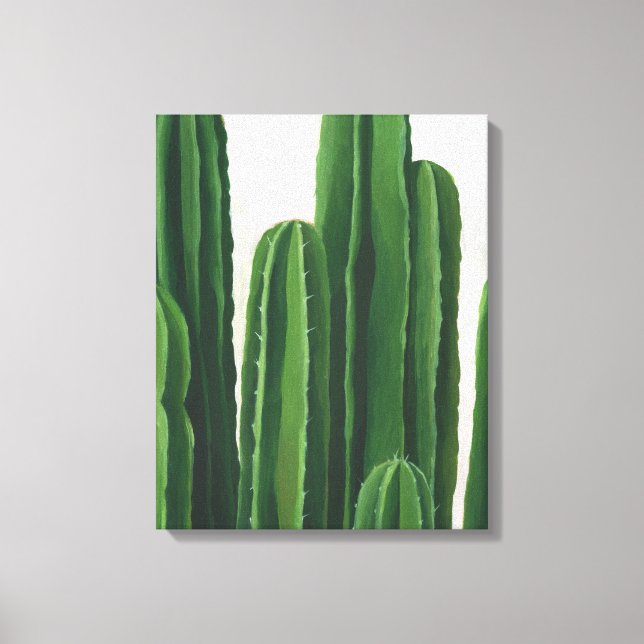 Pura Vida - Cacti-Gruppe Leinwanddruck (Vorderseite)