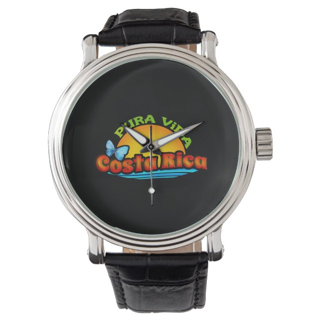Pura Vida Costa Rica Armbanduhr (Vorderseite)