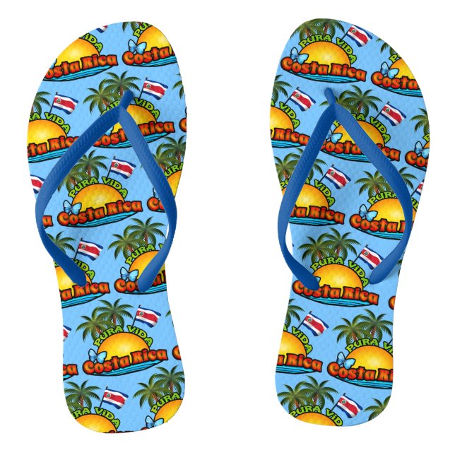 Pura Vida Costa Rica Flip Flops (Fußbett)