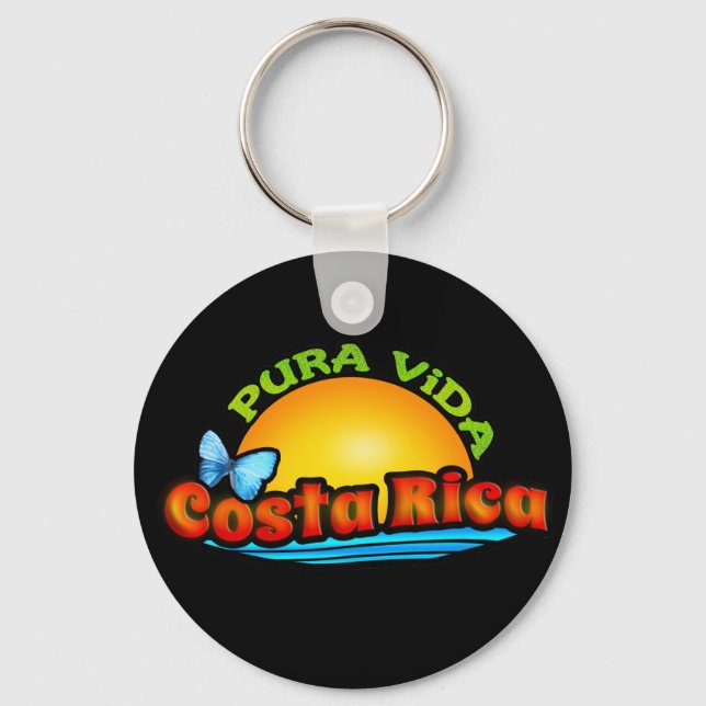 Pura Vida Costa Rica Schlüsselanhänger (Vorderseite)