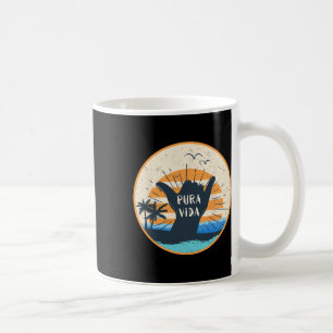 Pura Vida Costa Rica Shaka-Zeichen Surfen Surfer G Kaffeetasse