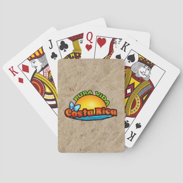 Pura Vida Costa Rica Spielkarten (Rückseite)