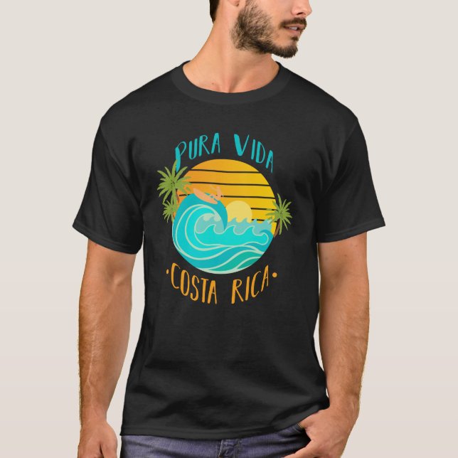 Pura Vida Costa Rica T-Shirt (Vorderseite)