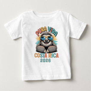 Pura Vida Faultierliebhaber Costa Rica Entspannt Baby T-shirt