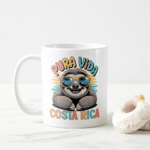 Pura Vida Faultierliebhaber Costa Rica Entspannt  Kaffeetasse
