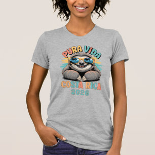Pura Vida Faultierliebhaber Costa Rica Entspannt T-Shirt