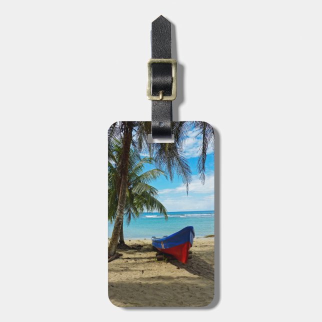 Pura Vida in Costa Rica - Zentralamerika Gepäckanhänger (Vorderseite vertikal)
