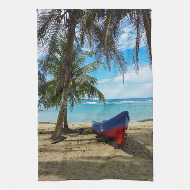 Pura Vida in Costa Rica - Zentralamerika Geschirrtuch (Vertikal)