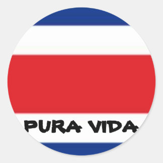 PURA VIDA RUNDER AUFKLEBER