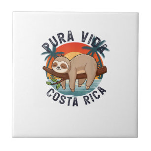 Pura Vida Strand Costa Rica Tropischer Sonnenunter Fliese