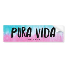 Pura Vida Tie Dye Costaricain Sticker