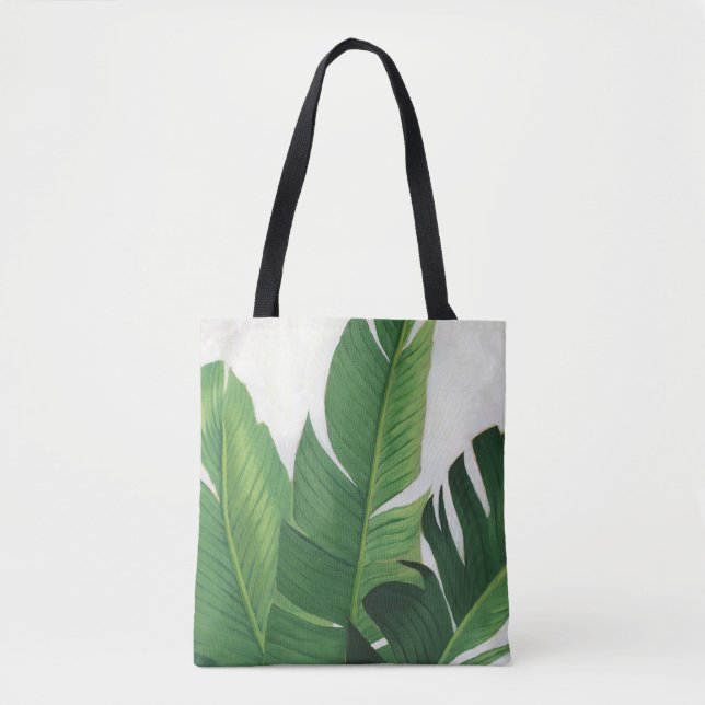 Pura Vida - Tropische Blätter Tasche (Vorderseite)