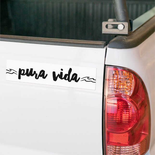 Pura Vida Wave Costa Rica Autoaufkleber (Auf Lkw)