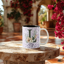 Pure Boho Chic Tasse mit Lily's Floral Monogram