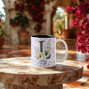Pure Boho Chic Tasse mit Lilys floralem Monogramm