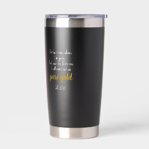 Pure Gold Job 23:10 Schrift Thermobecher
