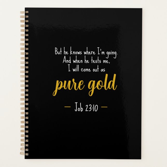 Pure Gold Job 23:10 Spiralplaner für Schriften Planer (Vorderseite)